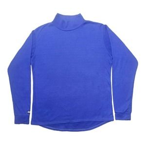 Brooks Shirt Womens Medium Purple Running Long Sleeve Mock Neck Therma Tec